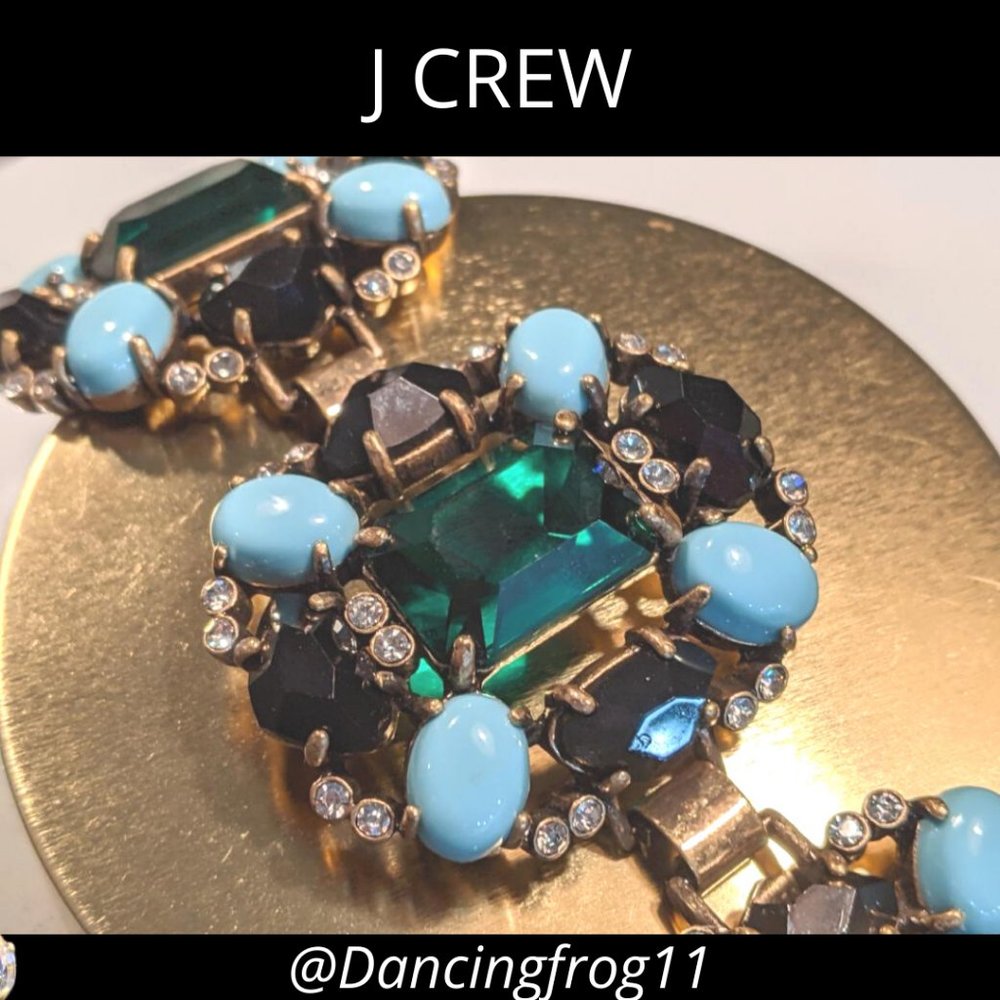 J Crew Vintage Grand Stone Bracelet Rare